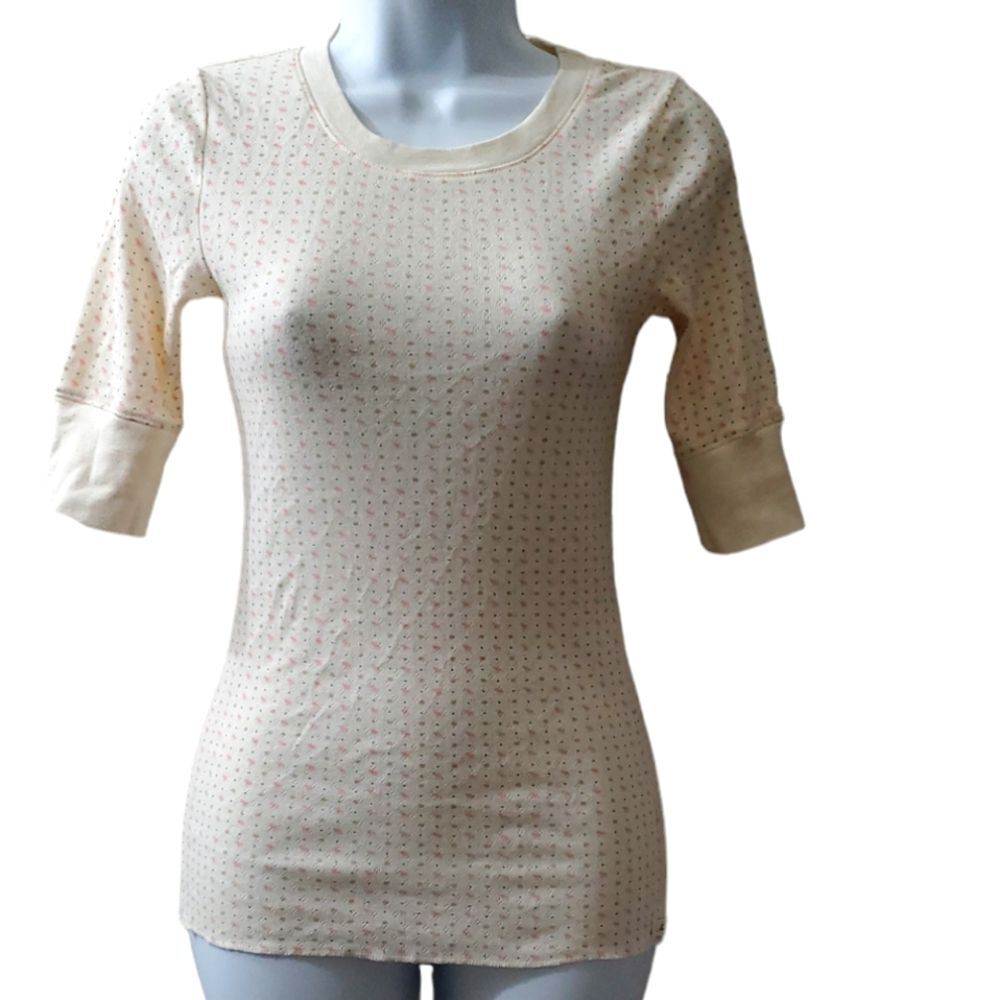 Abercrombie & Finch Womens 2000s y2k Preppy Quart length sleeve Top